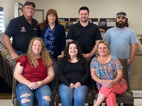 Group photo of the dealership staff